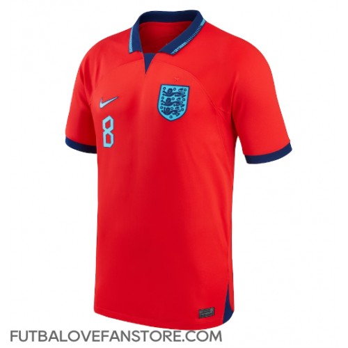 Anglicko Jordan Henderson #8 Vonkajší futbalový dres MS 2022 Krátky Rukáv